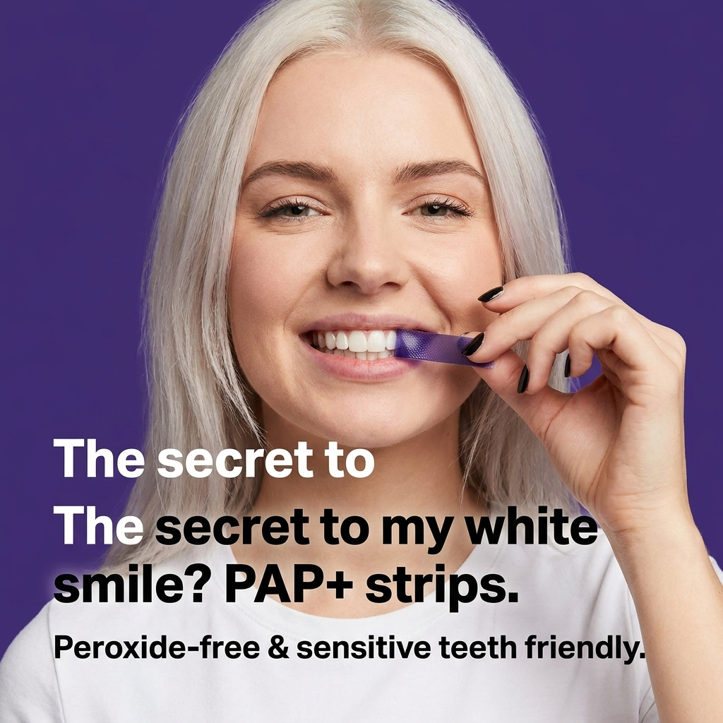 BLËNK PAP+ strips, peroxide-free and sensitivity-friendly