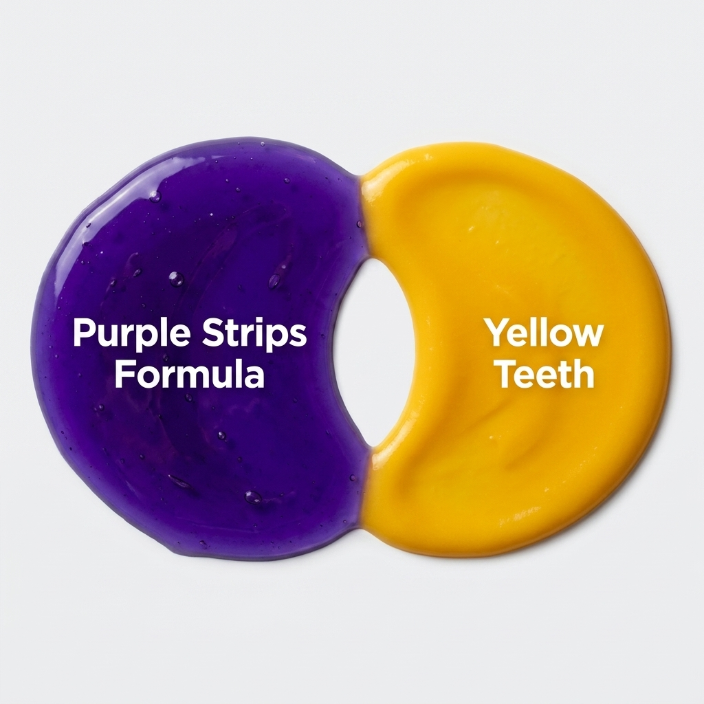 Diagram: how PAP+ targets surface pigment vs how hydrogen peroxide permeates the enamel layer